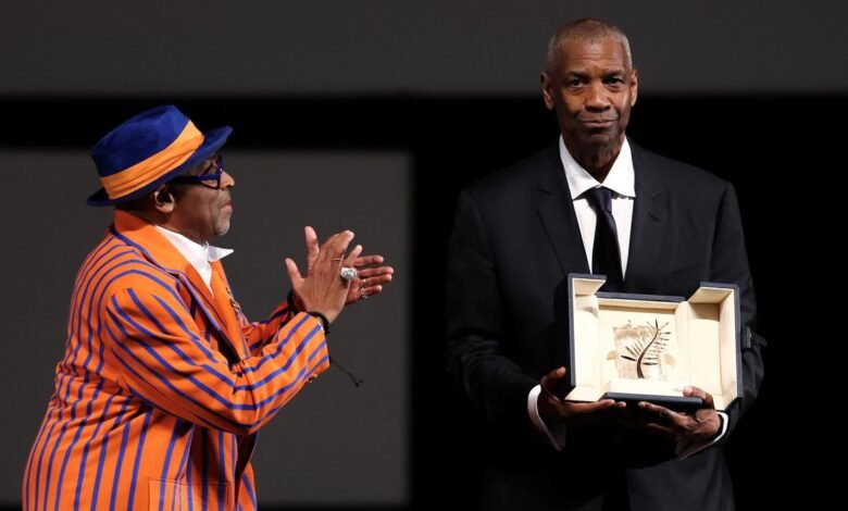 Cannes 2025: Denzel Washington presented surprise honourary Palme d’Or by Spike Lee