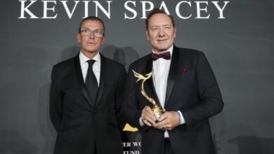 Kevin Spacey tears up on return to Cannes, cites Elton John: ‘I’m still standing’
