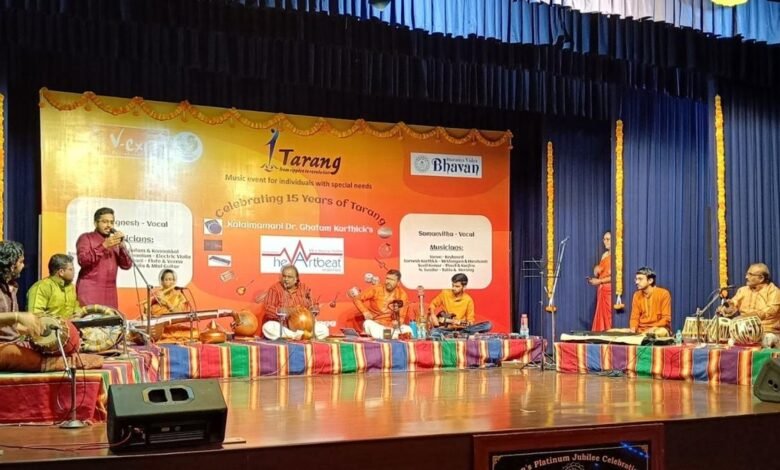 A monthly rendezvous with music for special need children and caregivers at Bharatiya Vidya Bhavan