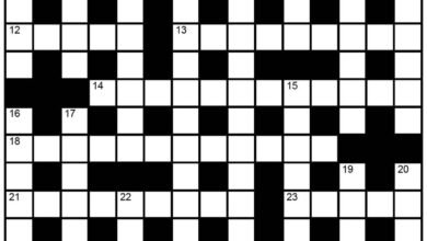The Hindu Sunday Crossword #14