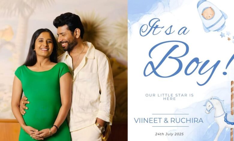 Viineet Kumar Siingh, wife Ruchira welcome their first child